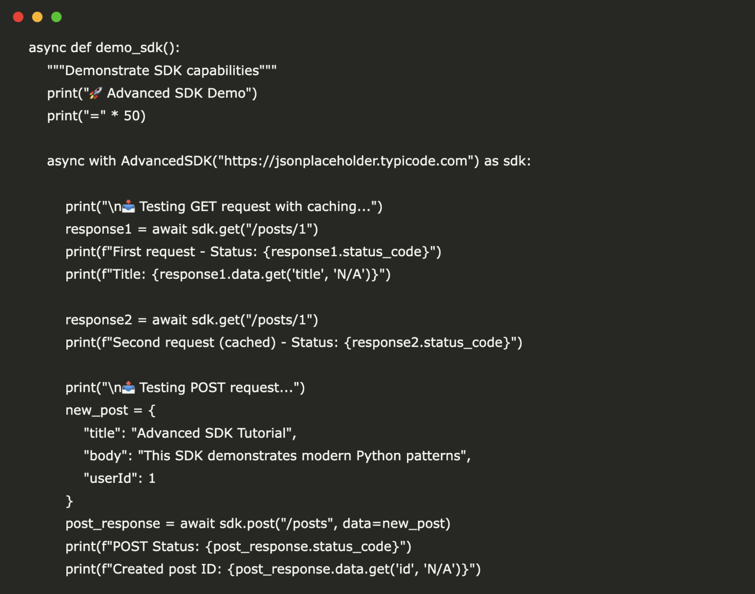 A Coding Guide to Build a Production-Ready Asynchronous Python SDK with Rate Limiting, In-Memory Caching, and Authentication