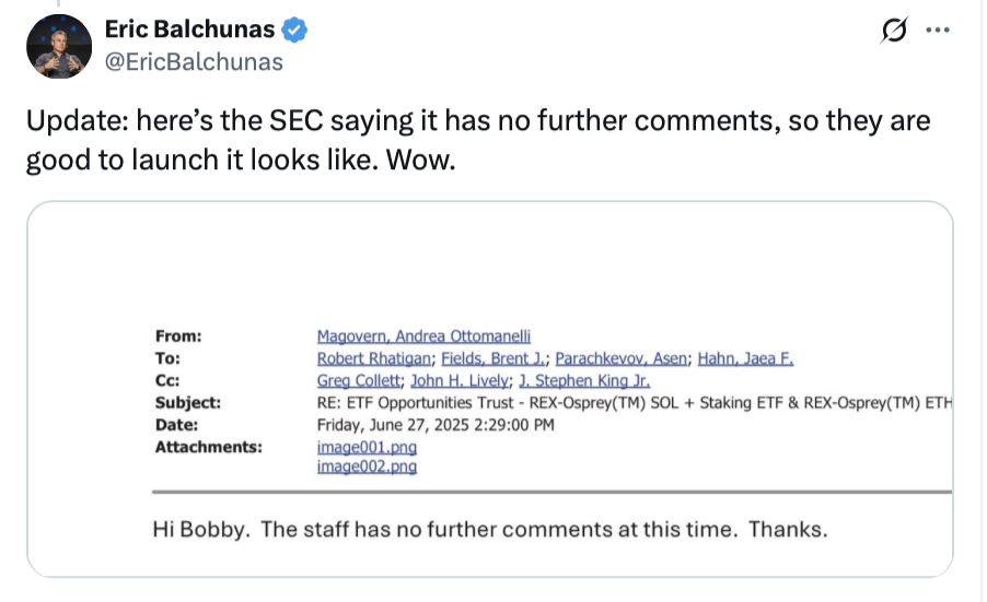 Cryptocurrencies, Solana, ETF