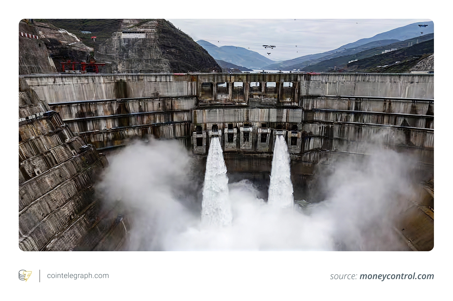 A hydroelectric power plant in Himachal Pradesh, India