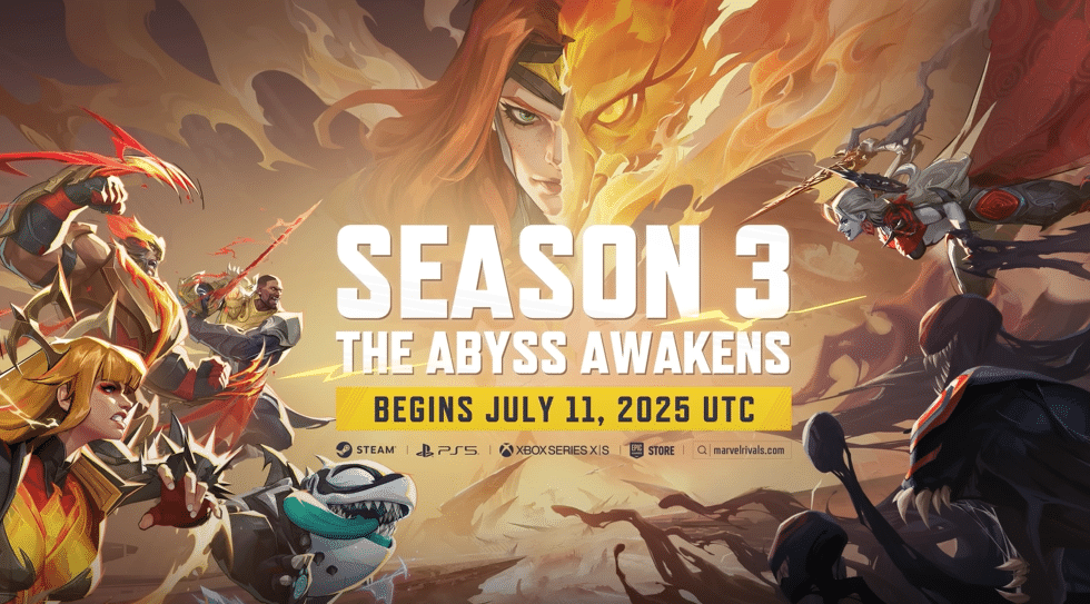 Marvel Rivals Season 3: The Abyss Awakens title card