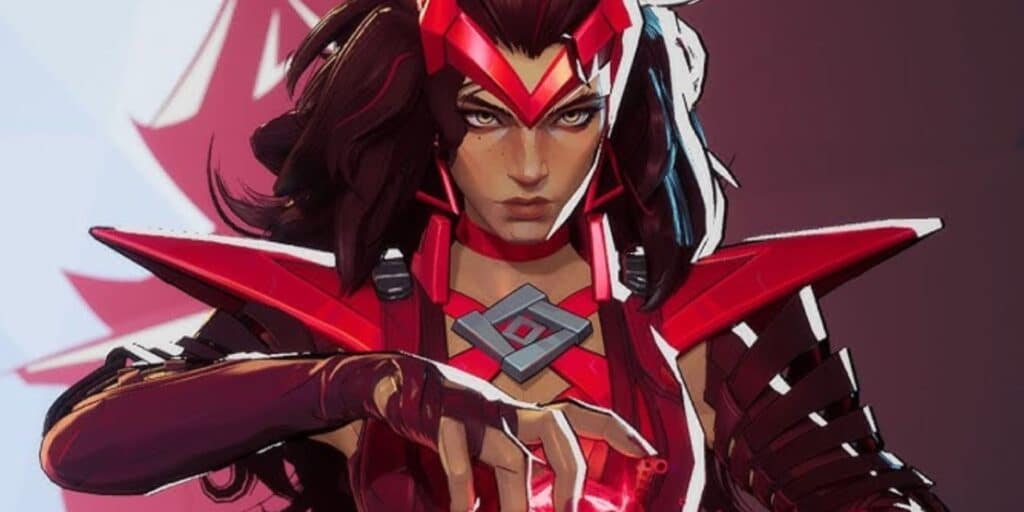 Scarlet Witch channels energy through her hand