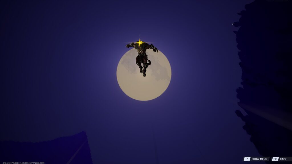Black Panther mid-air in front of the full moon in Marvel Rivals