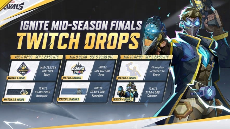 Marvel Rivals Ignite mid-season finals Twitch drops