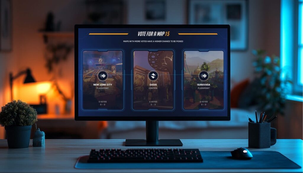 How does map voting work in Overwatch 2?