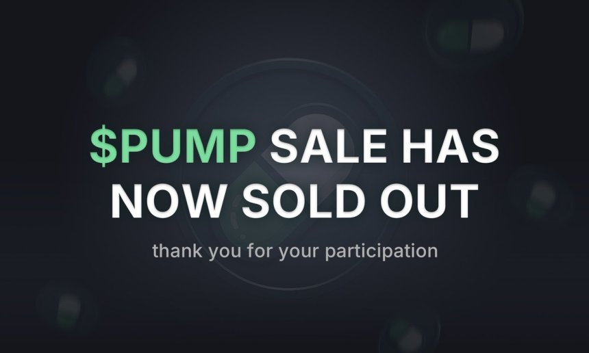 Pump.fun token public sale ended | Source: Pump.fun on X