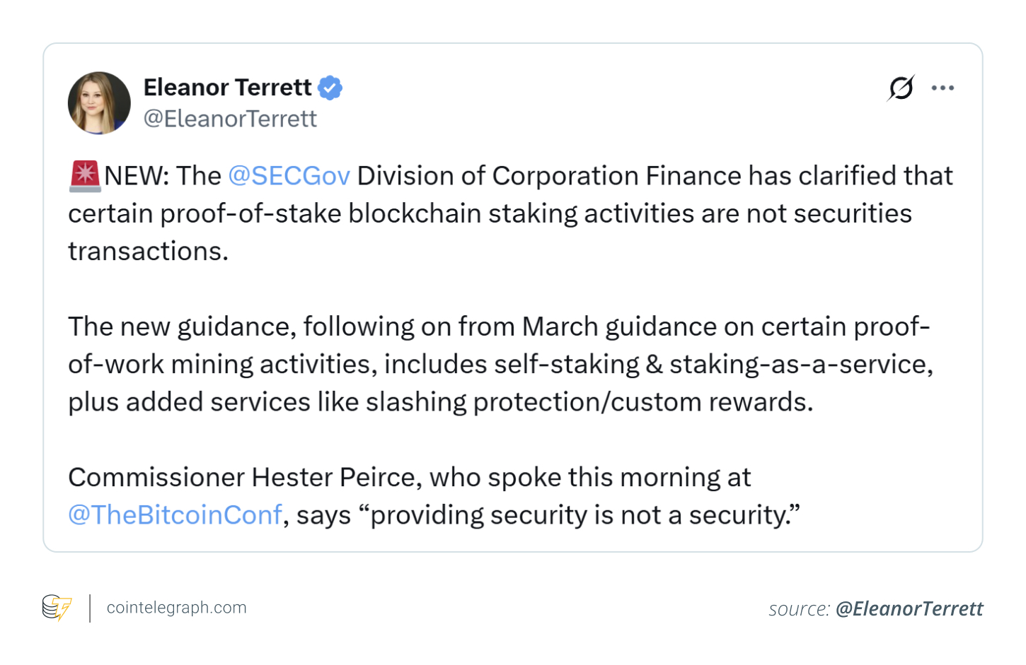 SEC guideline on crypto staking SEC guideline on crypto staking