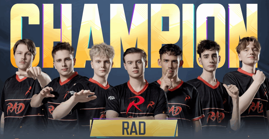 Marvel Rivals Ignite Mid Season Finals Rad EU roster declared Champions graphic