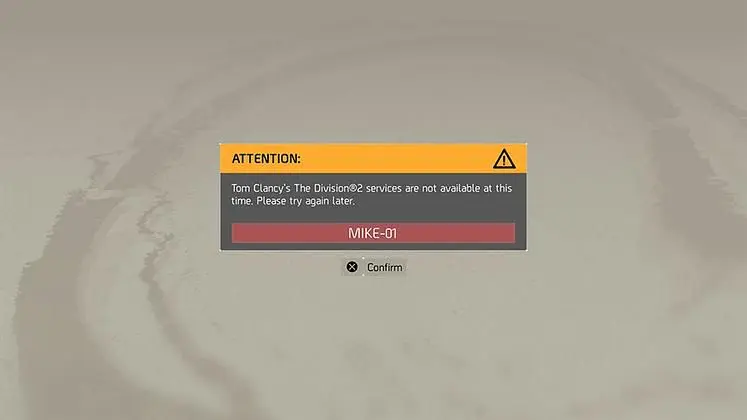The Division 2 Server Status - Latest Maintenance Reports