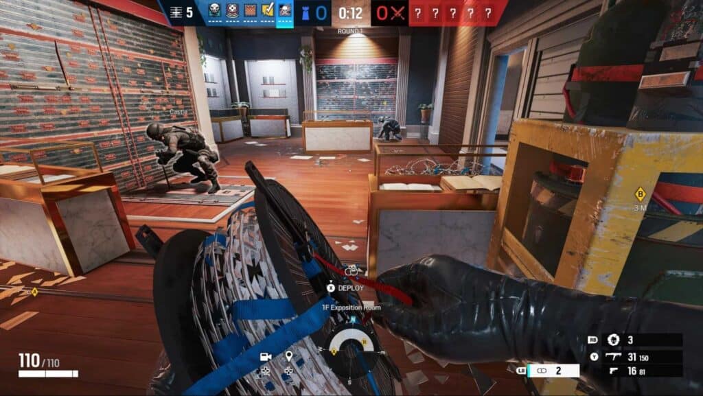 Tactical gameplay with operators defending objective in Rainbow Six Siege X