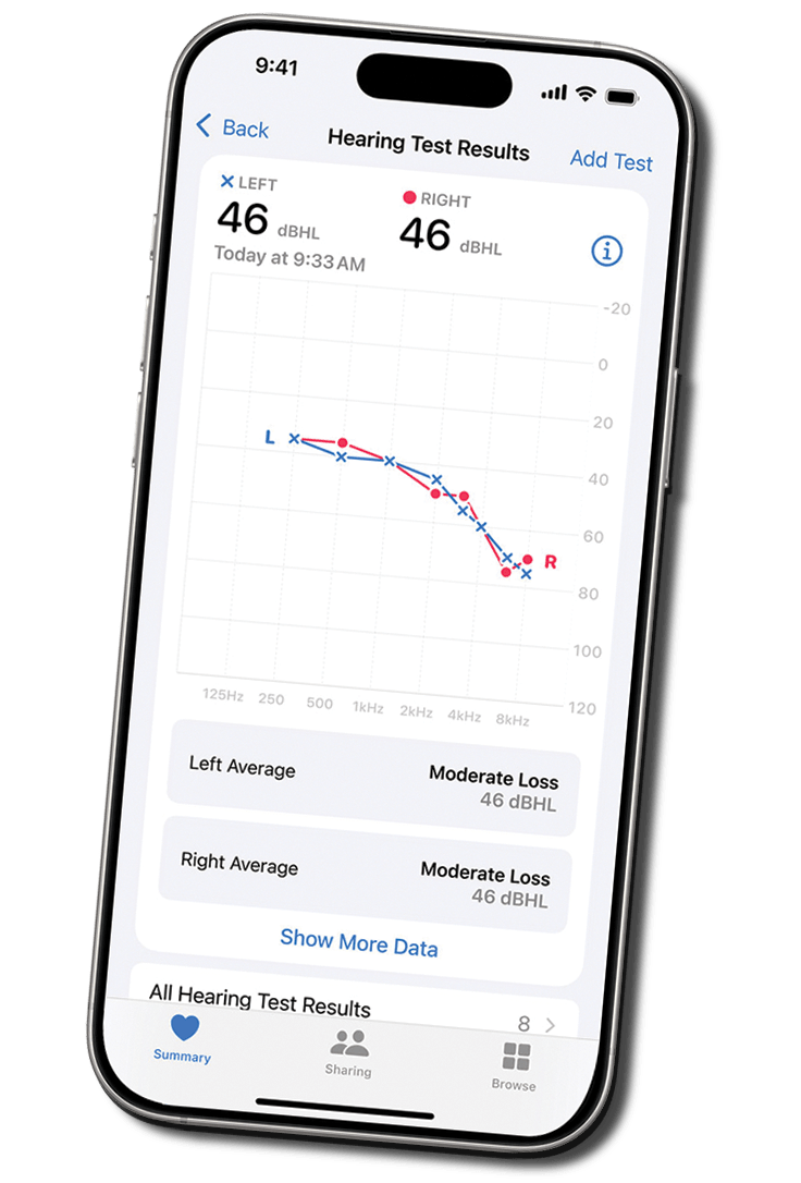 iPhone screen mockup