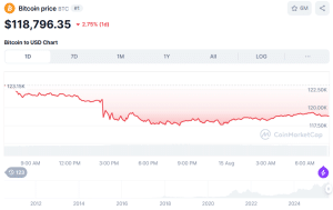 Bitcoin price chart