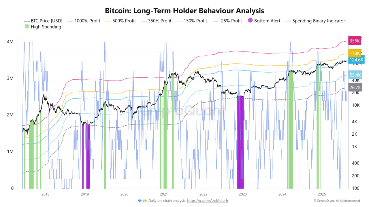 Bitcoin long-term holder behaviour analysis