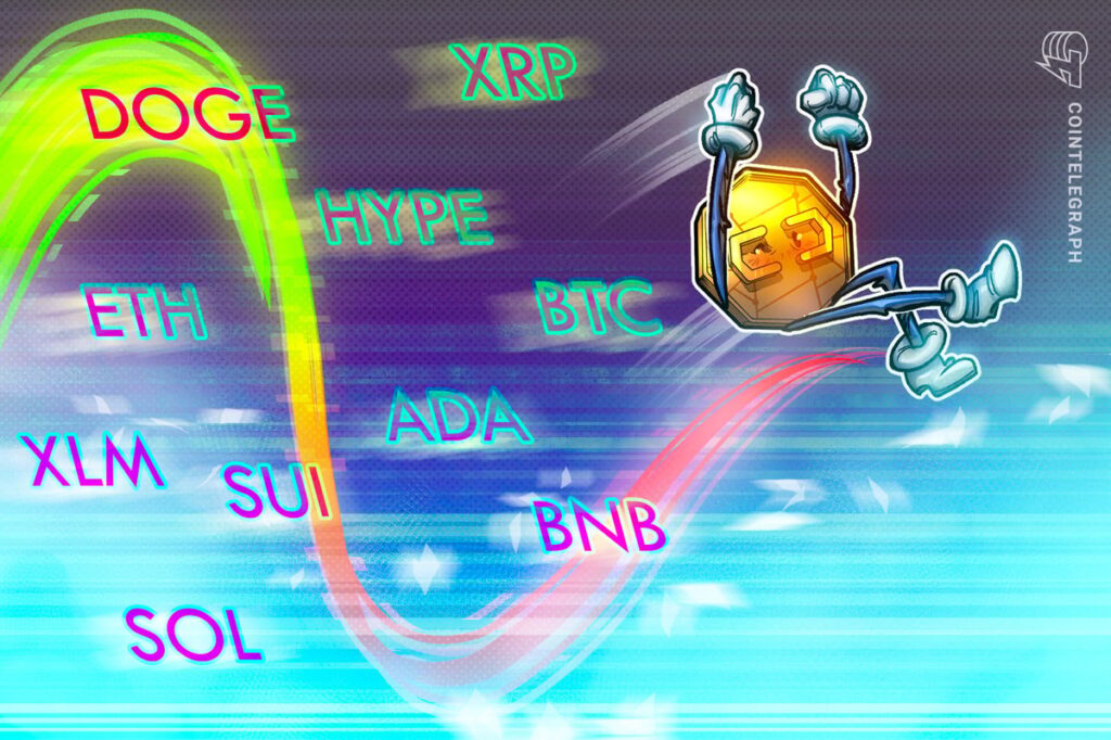 Price Predictions for BTC, ETH, XRP, BNB, SOL, DOGE, ADA, HYPE, XLM, SUI
