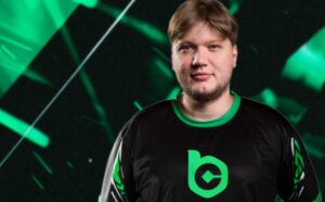 S1mple in a BC.Game jersey