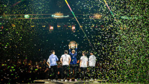 Team Liquid lift the Aegis of Champions in 2024.