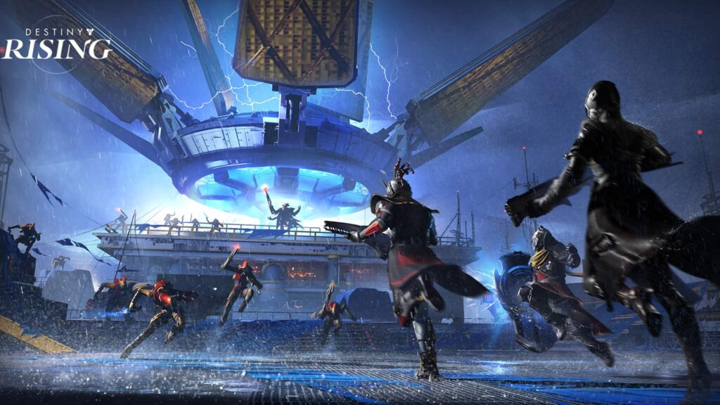 Guardians charging into combat against enemy leader in Destiny: Rising