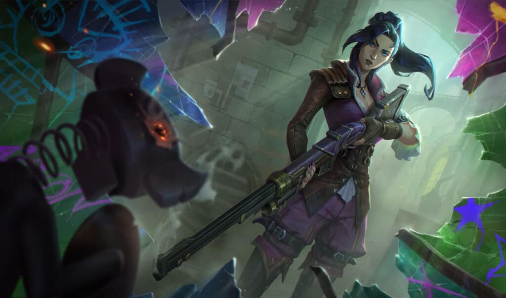 Caitlyn Arcane Commander skin artwork in League of Legends