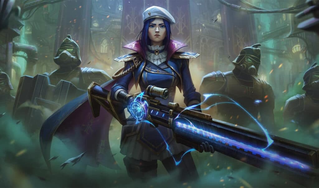 Caitlyn Arcane Enforcer skin artwork in League of Legends