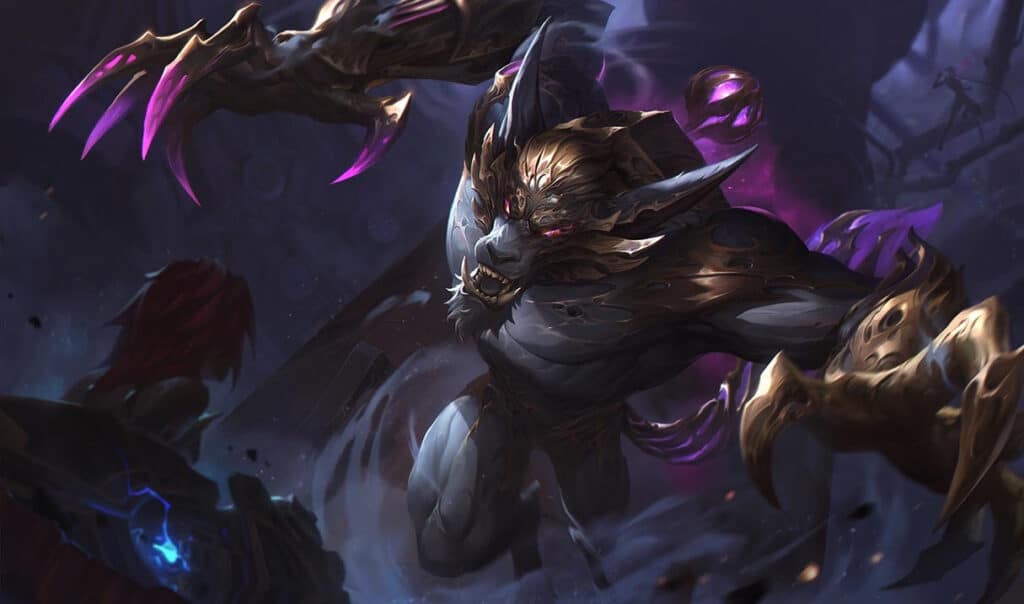 Warwick Arcane Vander skin artwork in League of Legends