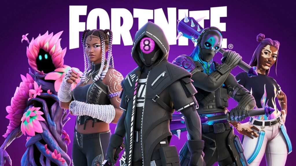 Fortnite characters from different battle passes posing together