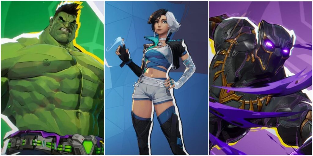 Hulk, Luna Snow, and Black Panther in Marvel Rivals lineup