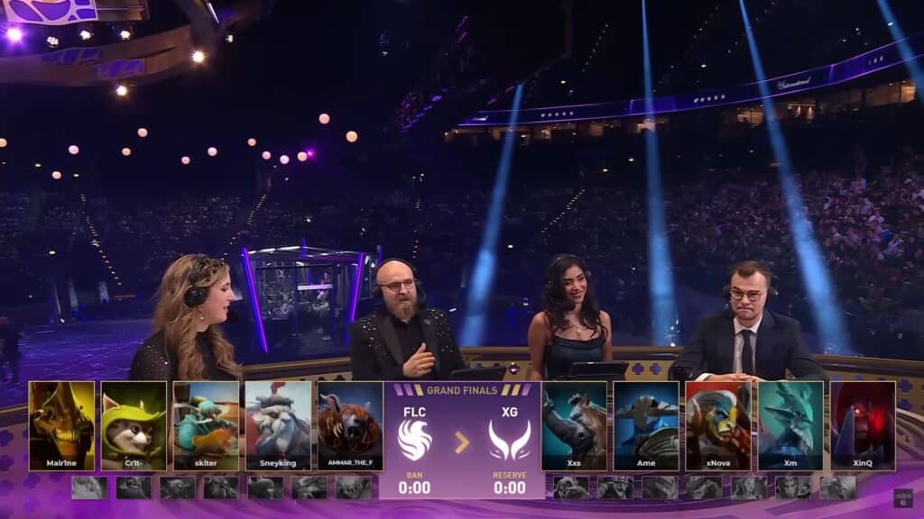 Analysts showing Falcons vs Xtreme Gaming draft