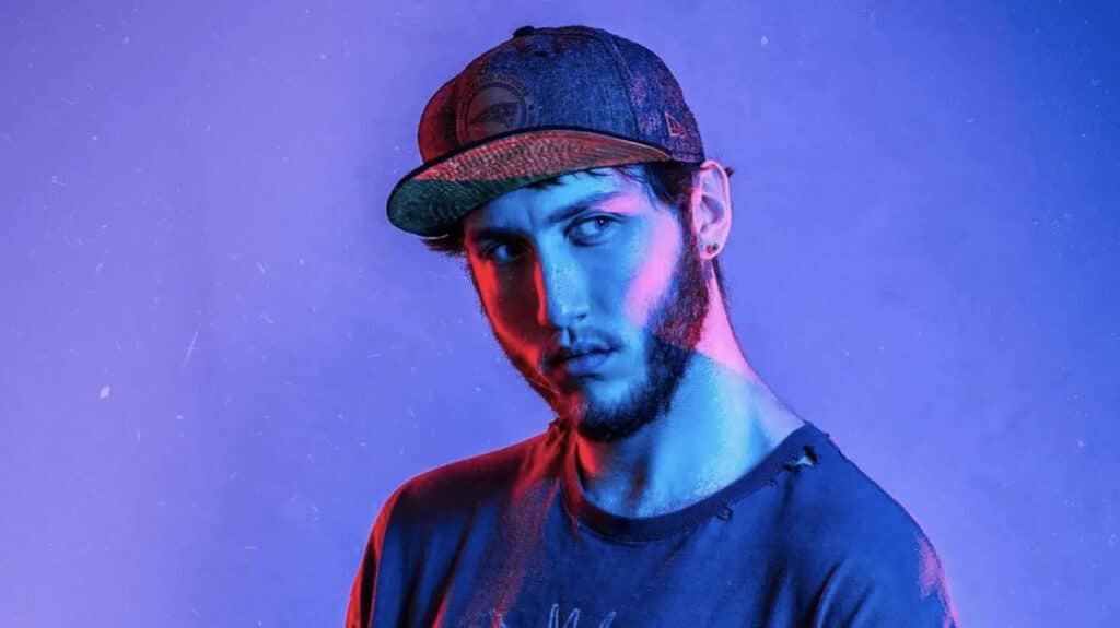 Image of FaZe Banks on a blue and purple background