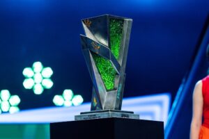 FISSURE Trophy on a podium