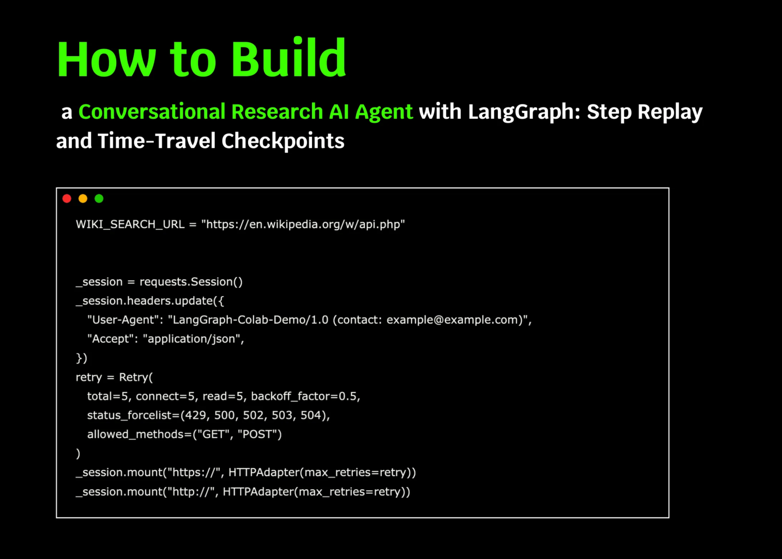 How to Build a Conversational Research AI Agent with LangGraph: Step Replay and Time-Travel Checkpoints