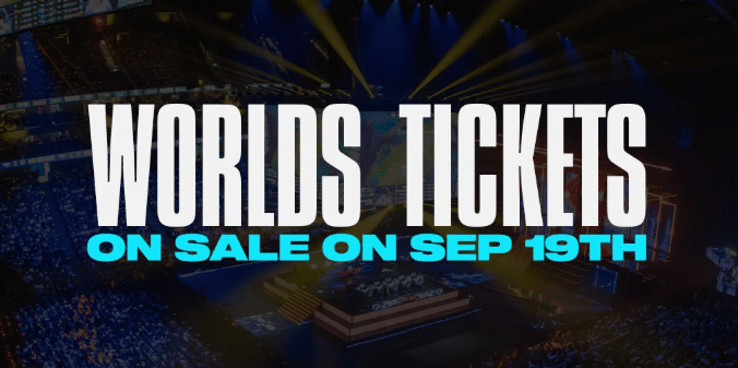 League of Legends Worlds 2025
ticket sales announcement graphic 