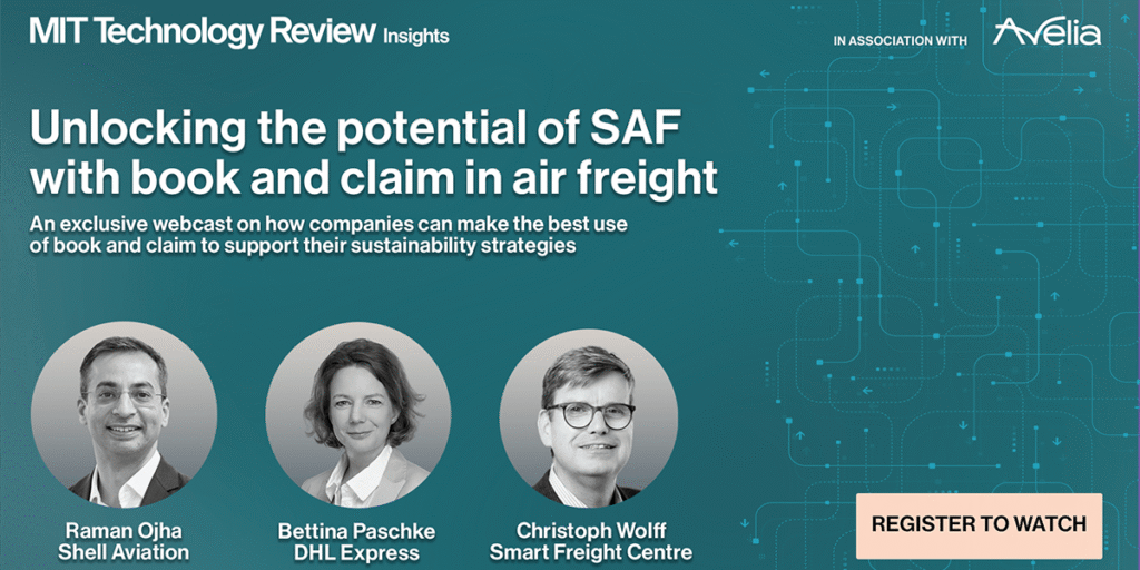 Unlocking the potential of SAF with book and claim in air freight