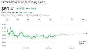 BitMine share price