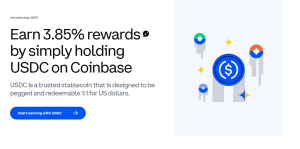 Coinbase offers 3.85% on USDC holdings