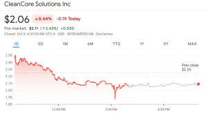 CleanCore share price