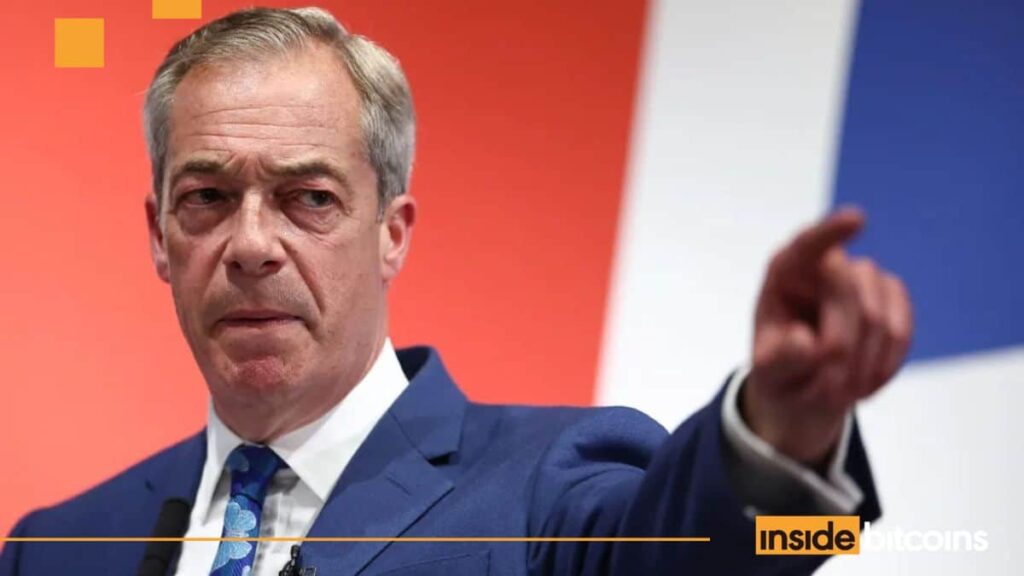 Farage Pledges To Be UK’s Crypto Champion, Following Trump