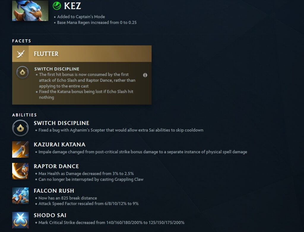 Kez's update in patch7.39e