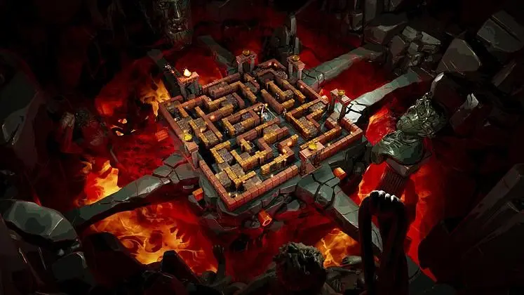 Minos' first trailer presents a "maze-building roguelike" published by Devolver Digital and coming in 2026