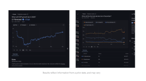 Results page that will be shown using Polymarket and Kalshi data