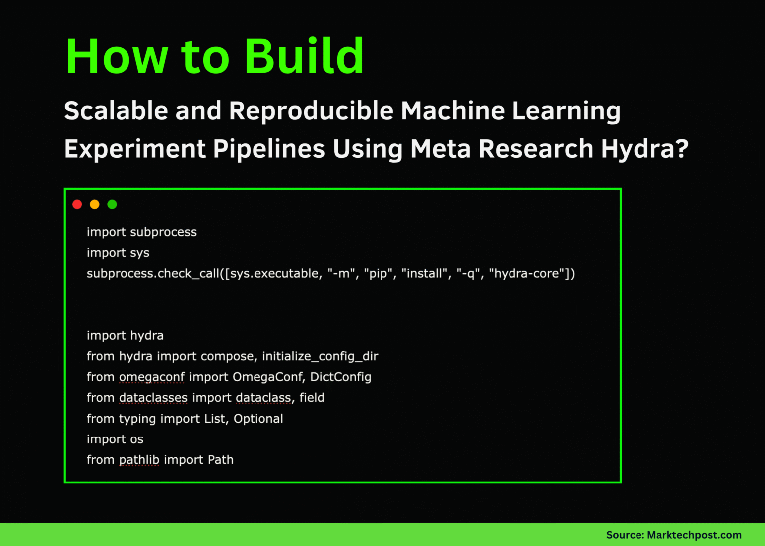How Can We Build Scalable and Reproducible Machine Learning Experiment Pipelines Using Meta Research Hydra?